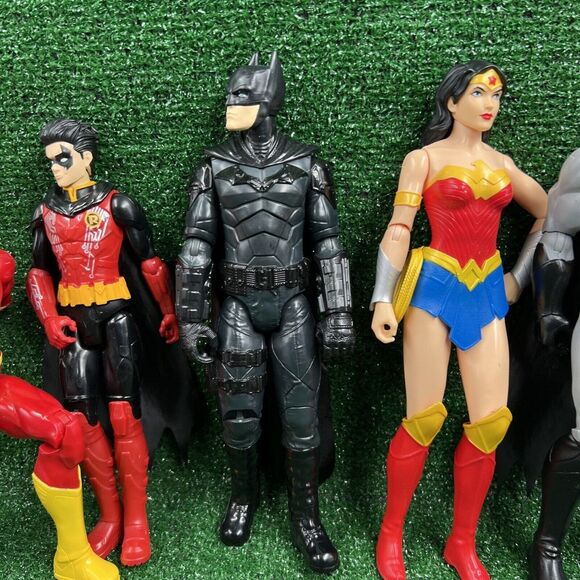 Justice League Action Figures 12" Lot 5 Batman Superman Robin Wonder Woman Flash - Picture 8 of 12